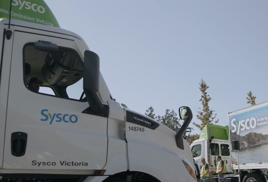 Sysco Canada 采用首批 8 辆重型电动卡车