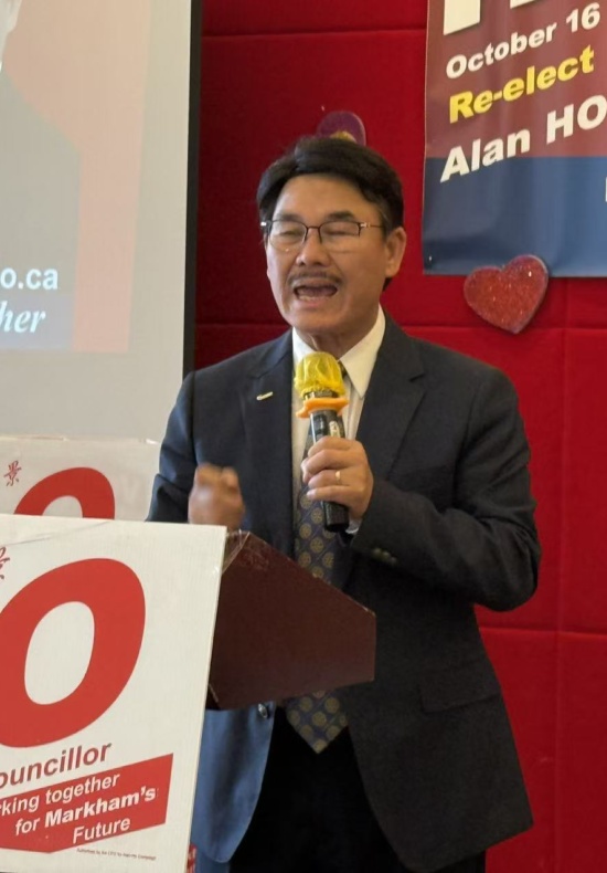 何胡景（Alan Ho）正式宣布竞逐第五个万锦市区域议员任期
